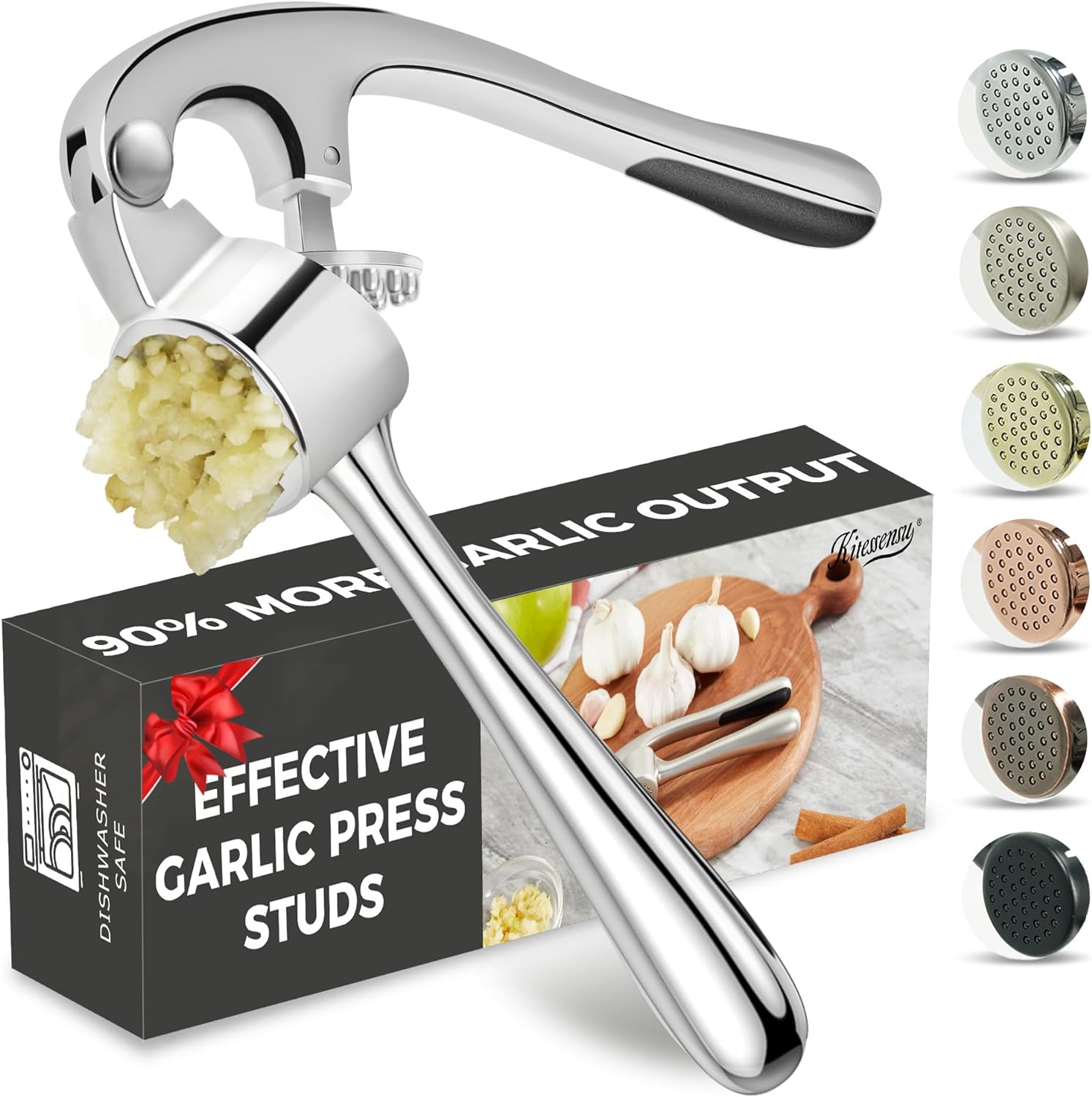 Garlic Press With Studs, Garlic Mincer, Ginger Crusher, Garlic Crusher Garlic Press With Studs, Garlic Mincer, Ginger Crusher, Garlic Crusher